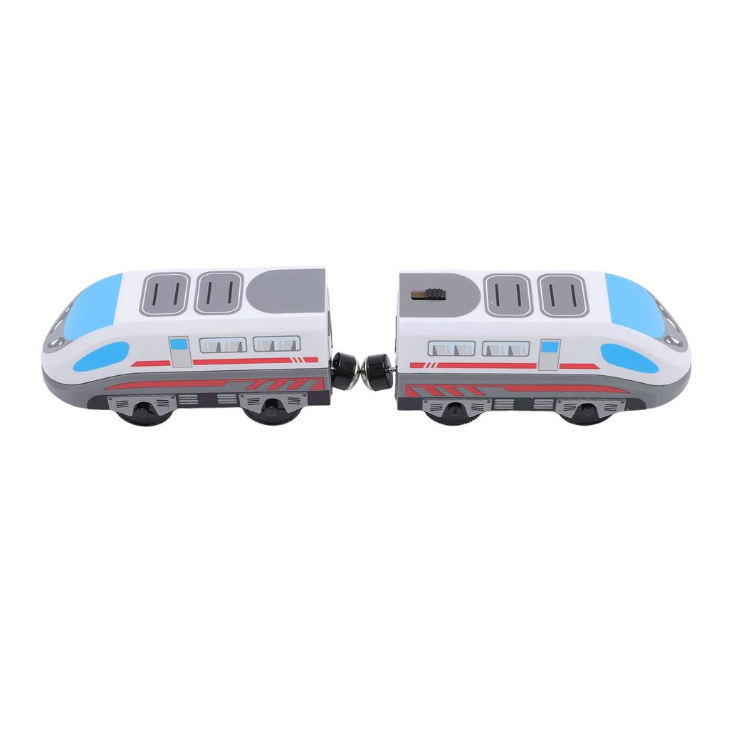 2pcs High Speed Locomotive Toys Battery Operated Automatic Train Toy Set for Boys Girls