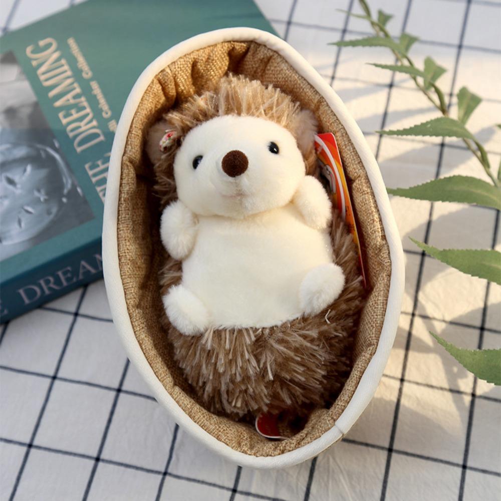 Stofftier Panda Korb Plüschtier Igel Tiere Korb Plüschtiere Autoornamente