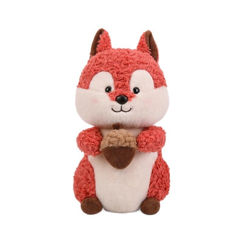 Cuddly Plush Squirrel Toy Gluttonous Squirrel Stuffed Doll Perfect Birthday Gift
