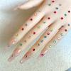 1000Pcs/Set Nail Art Rhinestone Acrylic Assorted Mini Star Love Heart Waterdrop Flower Geometric Shape Charm DIY Nail Decoration Accessories