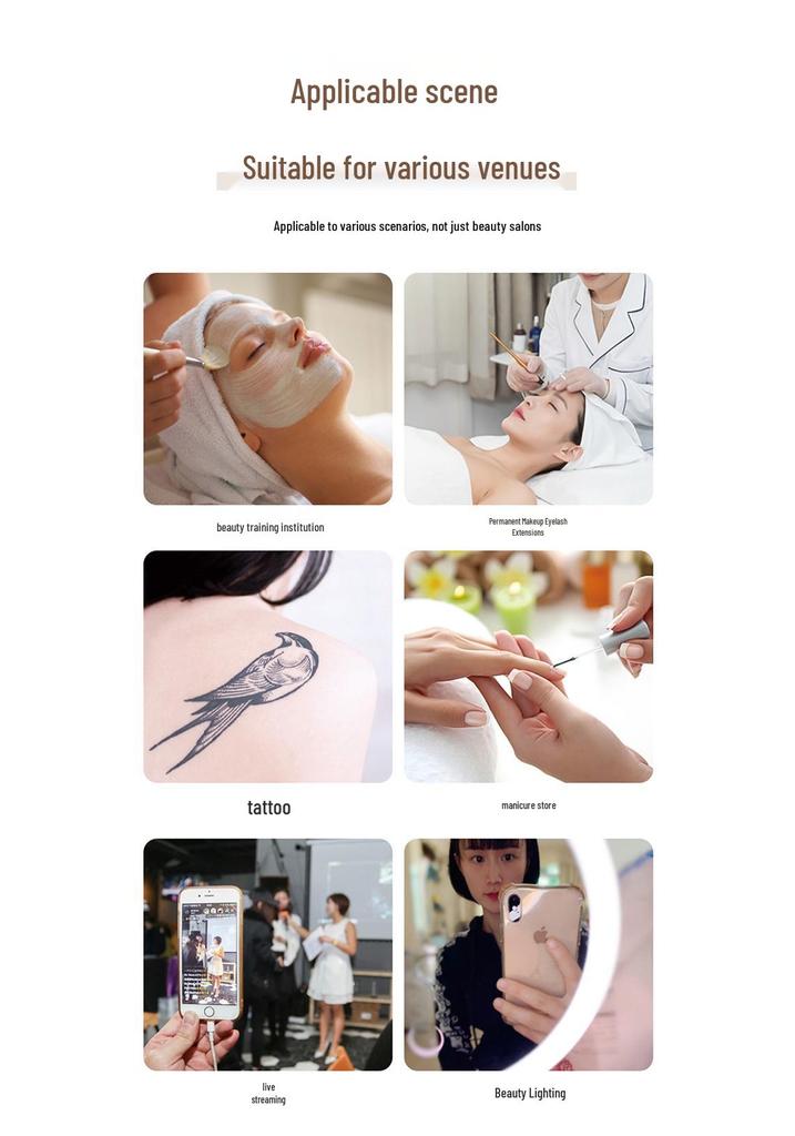 LED Beauty Salon Light: Ultra Bright Eye-Safe Light for Manicure & Eyebrow Tattooing
