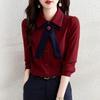 Shirts for Women Spring Autumn Winter New Style Fashion High-end Tops Simple Versatile Long-sleeved