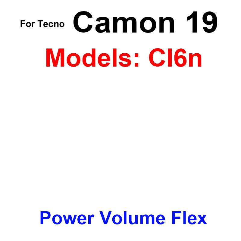 Audio Power Volume Flex Cable For Tecno Camon 17 17P 18 18P 19 20 30 Pro Premier Neo Power Volume Flex Cable Flex Ribbon Repair