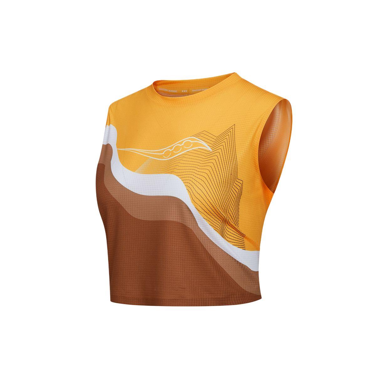 Saucony Color Block Pullover Round Neck Sleeveless Vest Women tops SE1269TK21R-PR274 M