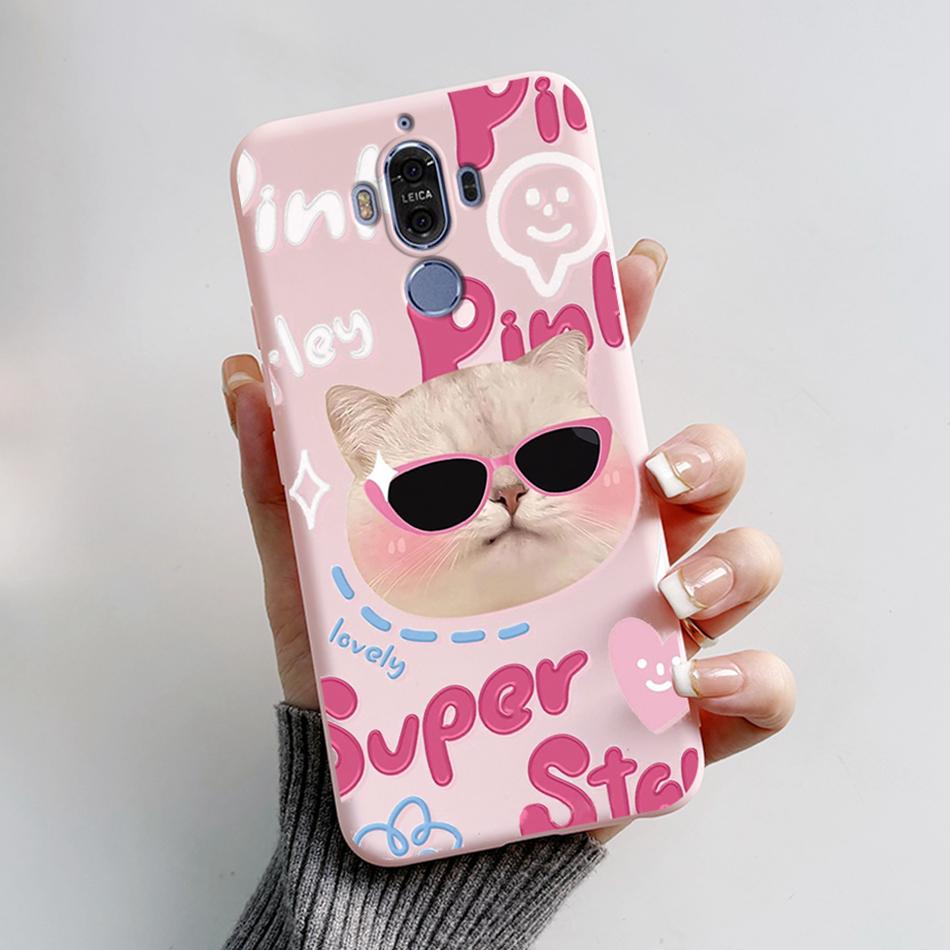 Für Huawei Mate 9 Mate9 MHA-L29 MHA-L09 MHA-AL00 Weiche Hülle Niedlicher Bär Cartoon Frosch Bemaltes TPU Handyhülle Schutzhülle Funda