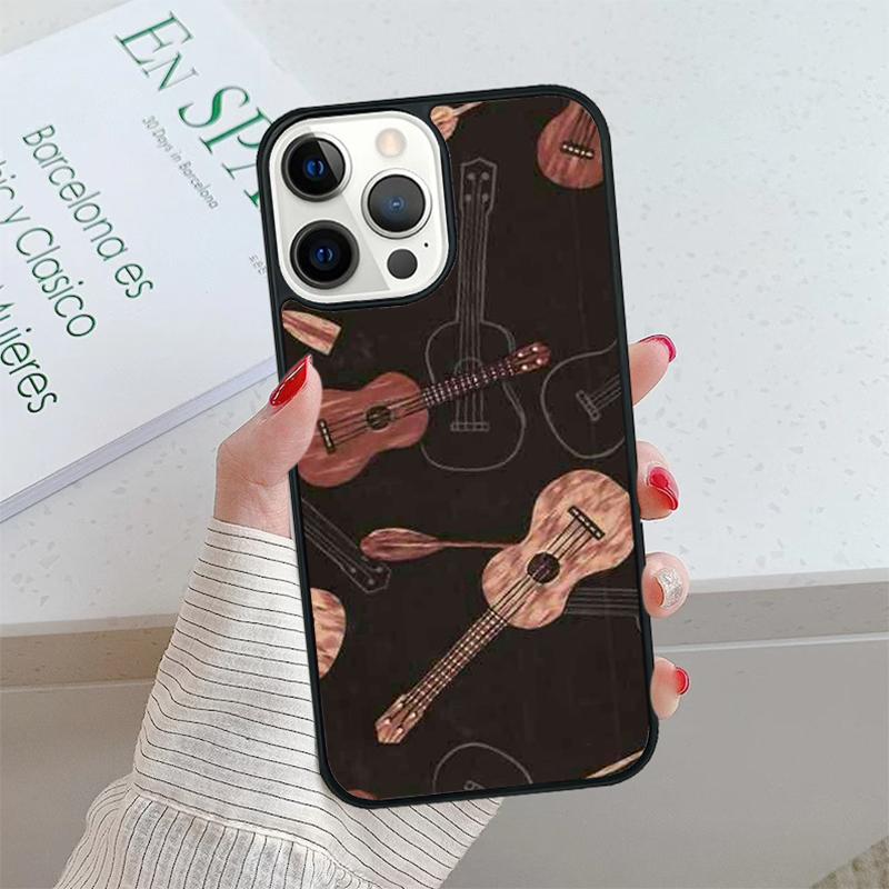 Musical Violin Guitar Phone Case cover For iPhone 17 Air 15 16 16e 14 13 Pro Max Fundas 12 11 Pro Max PLUS 7PLUS mobile