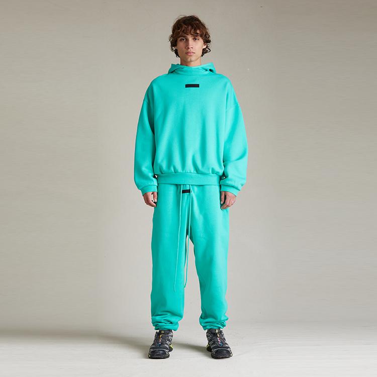 Fear of God Essentials Pullover Hoodie Mint Leaf Men Tops Green 192SP242052F