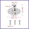 2Set 10mm Car Ball Studs Mounting Brackets for Gas Struts Shocks with Screw