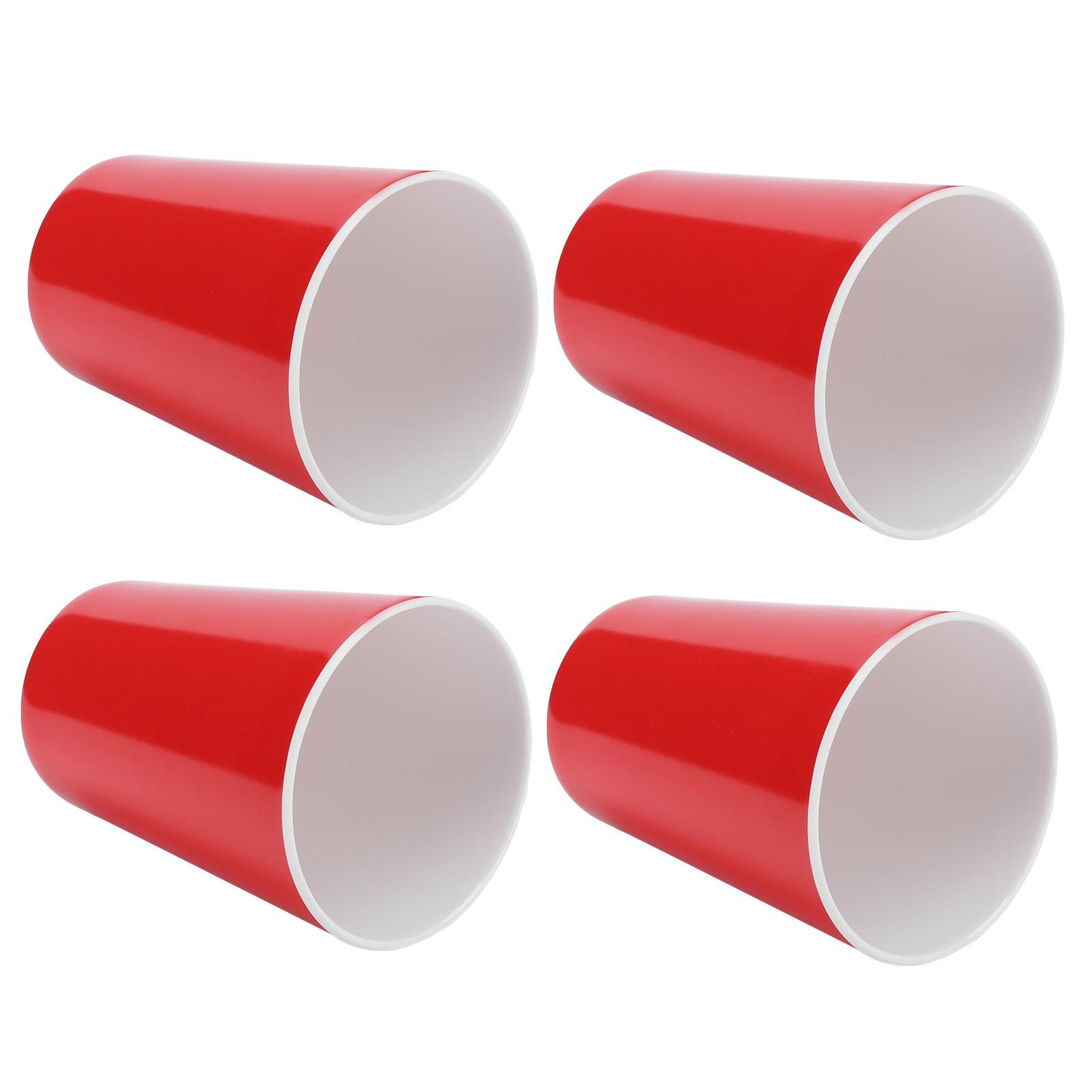 

4PCS Imitation Ceramic Water Cup Drinking Mug for Home Bar Restaurant Supplies