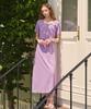 Micene Marshmallow Wrinkle Dress-Cardigan Set