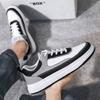 Mens Skateboard Sneakers Lace Up England Mens Casual Shoes Mens Big Size 48 Skate Shoes Soft Bottom Mens White Shoes Tenis