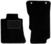 Black Front Floor Mats For: Alfa Romeo Giulia 4x4 (4WD) Sedan (2016-)