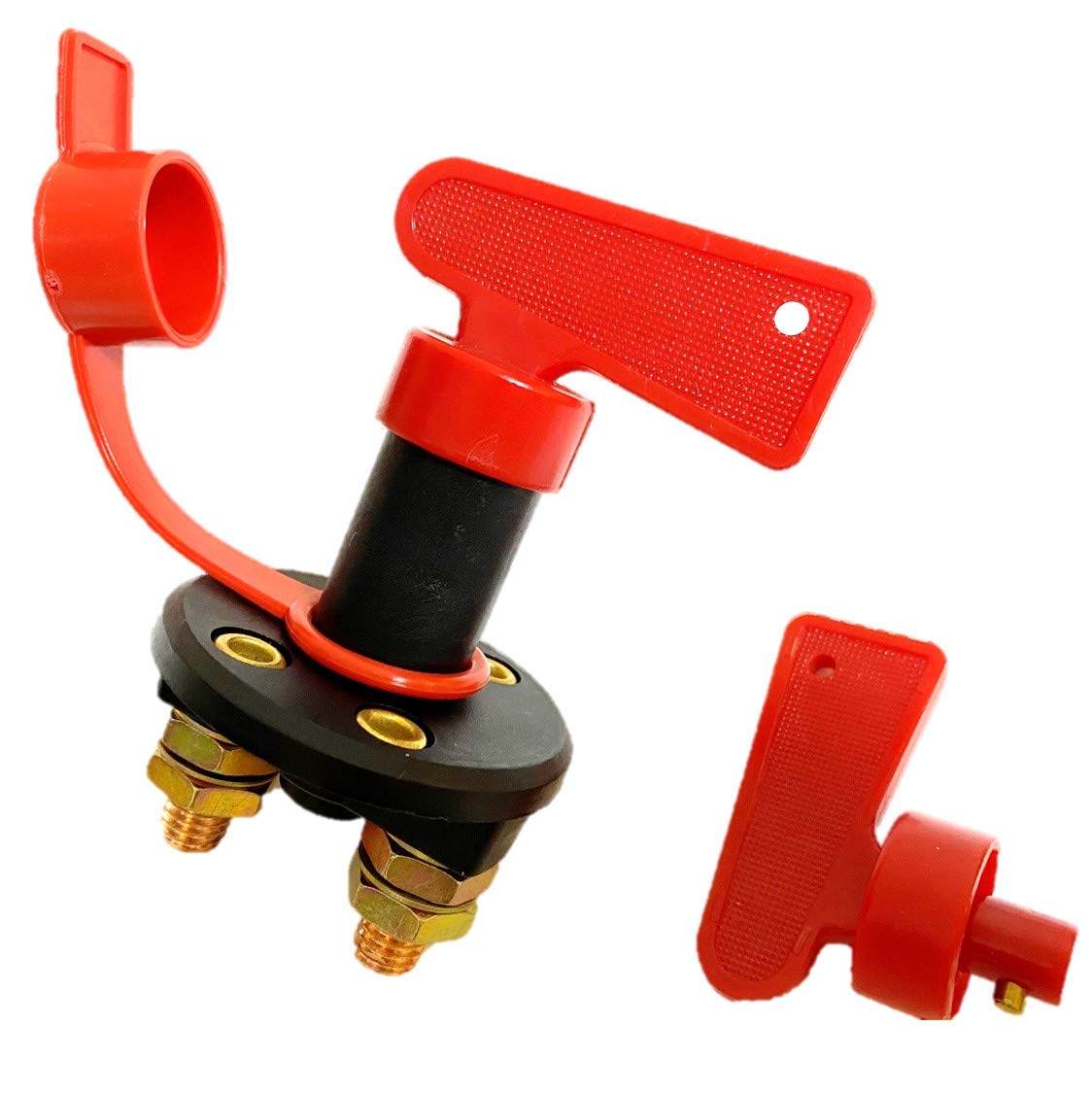 

ST TS Universal Kill Switch, 12V/24V, 200A, Detachable Knob, 2-Pole, Disconnect Switch, Spare Knob Included