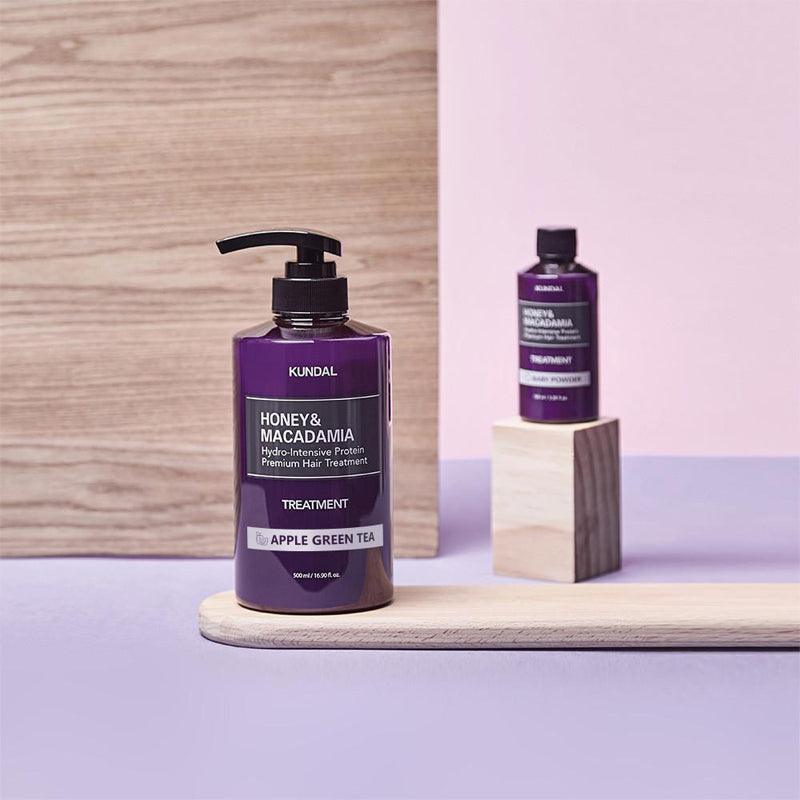 [KUNDAL] Honey & Macadamia Treatment #Apple Green Tea (Old ver.) 500ml