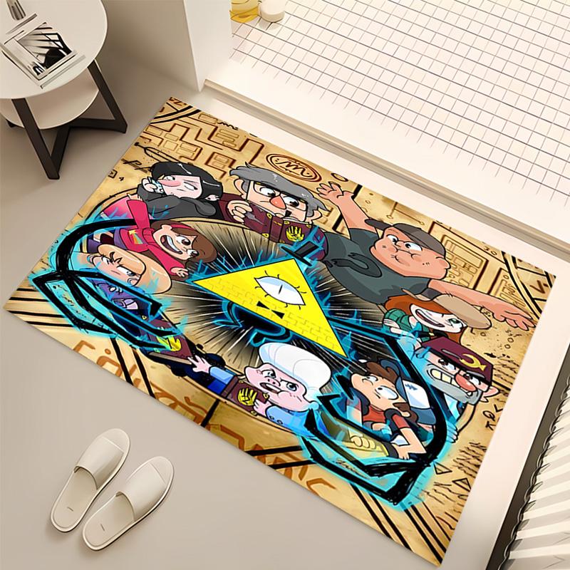 1pc Gravity Falls1 Print Area Rug - Soft, Washable Non-Slip Indoor Mat, Living Room, Home Office Decorative Rug,Office Decorative