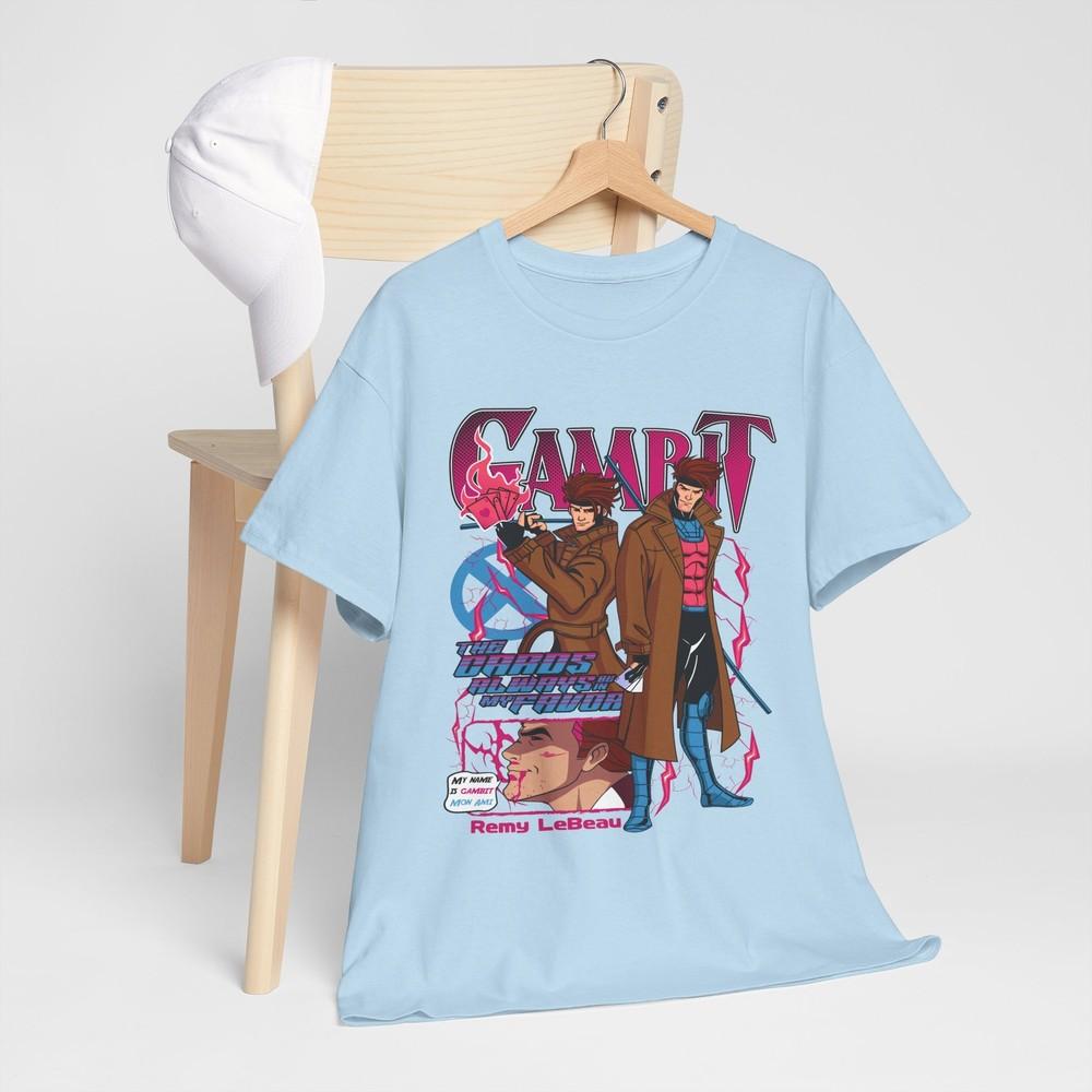 Gambit Card Trick Unisexs XUnisex TShirt Grey Gambit Feeling Lucky Shirt gift M
