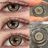 EYESHARE 1 Pair FLORENCE Series Contact Lenses for Eyes 14.5mm Gray Brown Natural Lens Beauty Pupils for Satuden