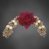 ANVIK Fancy Party Bridal Wedding Fabric/Artificial Flower Rose Bun Juda Hair Gajra for Women Flower Floral Hair Accessories for Women Veni for Hair(
