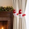 Snowman Christmas Curtain Tiebacks Deer Xmas Curtain Buckle Curtain Clips  Window Treatment