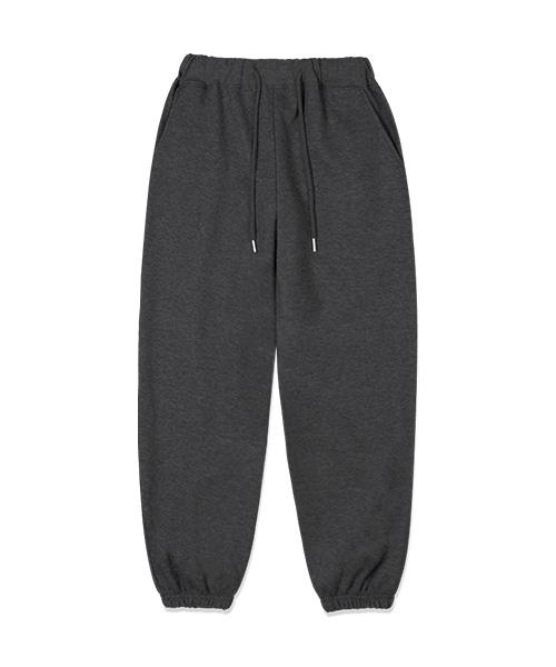 Random Off Basic Line Elastic Waist Jogger Training Pants [Charcoal]