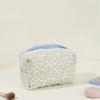 Women's Floral Quilted Cosmetic Bag Large Capacity Toiletries Storage Bag for Ladies Travel Outdoor Portable Makeup Bags