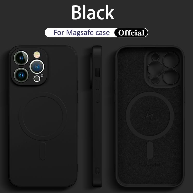 Official Liquid Silicone For Magsafe Magnetic Wireless Charge Case for iPhone 14 13 12 Mini 11 Pro Max X XR XS 7 8 Plus SE Cover