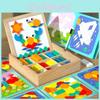 Holz-Magnetisches Kreatives Tangram-Puzzlebrett Mit Geometrischen Bausteinen Für Kinder Zum Lernen