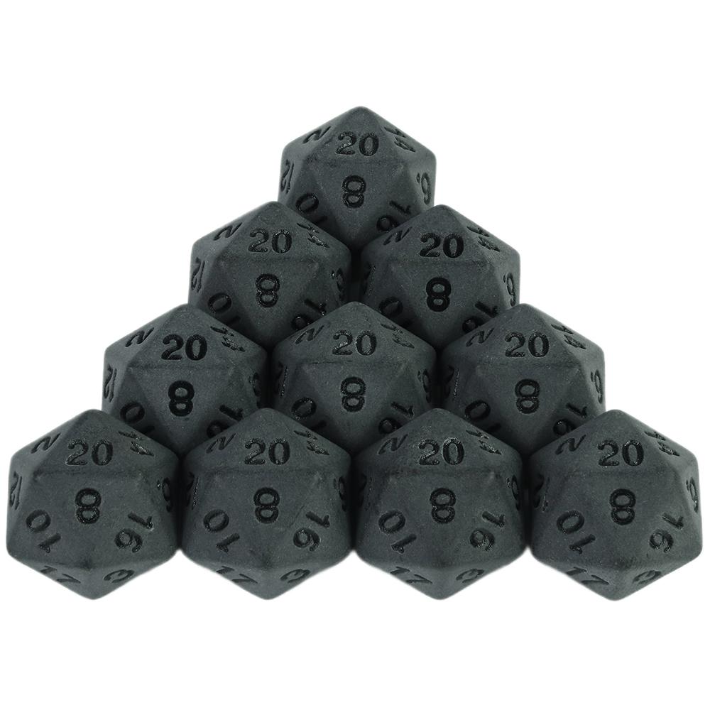 Deep Black Dice D4, D6, D8, D10, D12, D20 10PCS Plastic for Board Game Entertainment