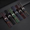12 color high quality rubber Watchband 20 21 22 23mm 24mm for men and women watchstrap accessories Black red orange yellow Green