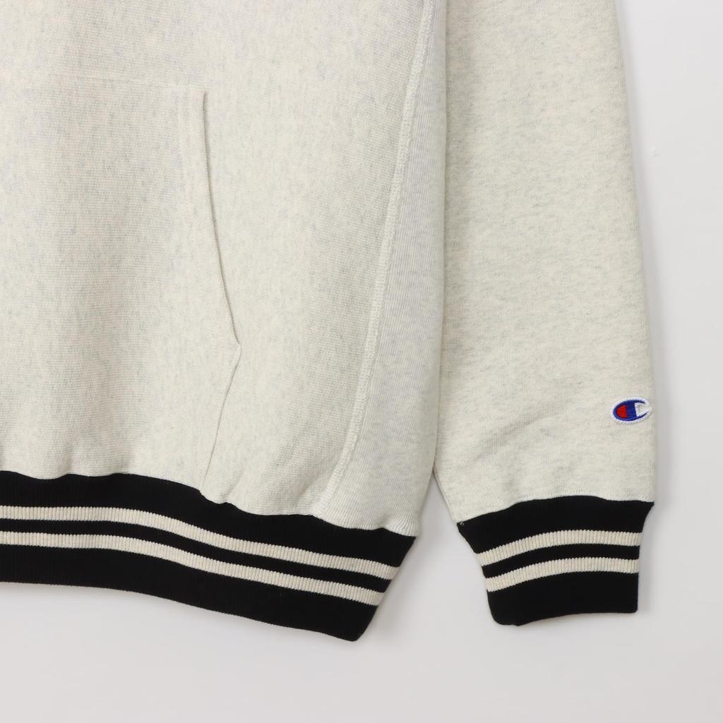 Champion Long Sleeve and Submerged REVERSE Oatmeal x Black Men's Sweatshirt, 11.5oz, Fleece-Lined, Embroidered, Print, WEAVE®, C3-A121,