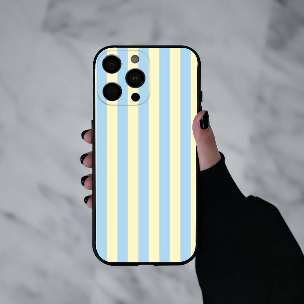 

S-полоски Color-Blocking Арт P-узор Чехол для телефона Для iPhone 17pro,16,15,14,13,12,11 Plus,Pro Max,XS,Мягкий силиконовый Черный чехол iPhone16pro