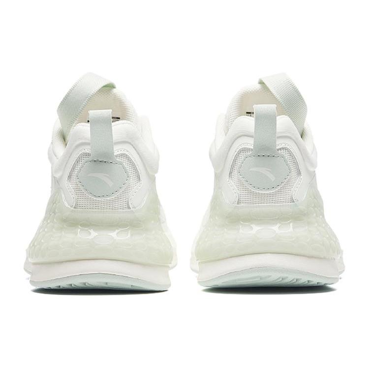 New Anta Running Collection Cushioned Slip Resistant Low Top Running Shoes Women's White Gray Green 922425537-9