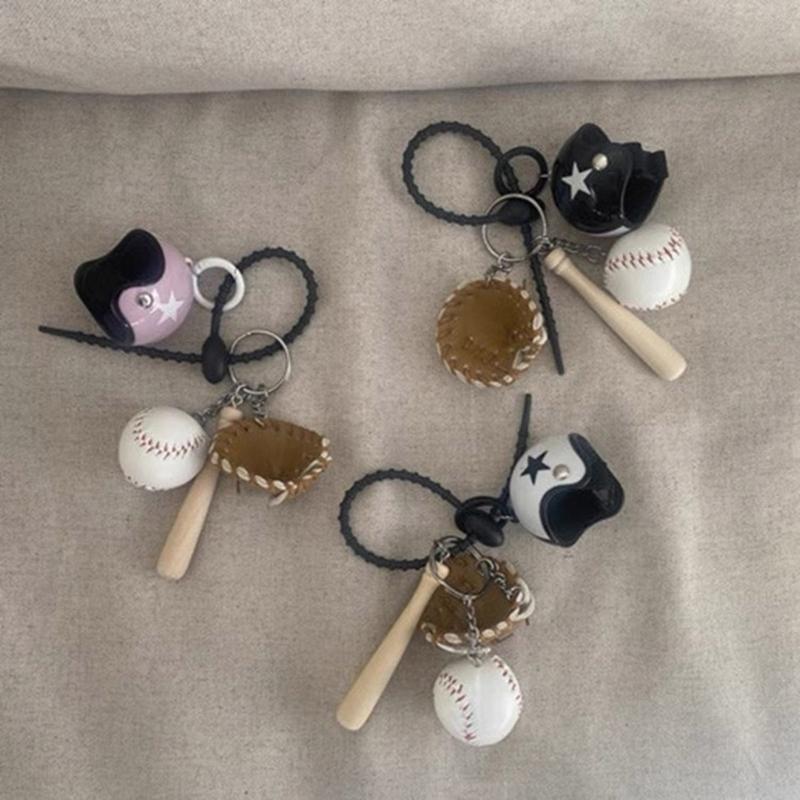 Miniature Baseball Glove Keychain Pendant Accessory for Backpacks and Handbags Gift for Boys and Baseball Enthusiasts