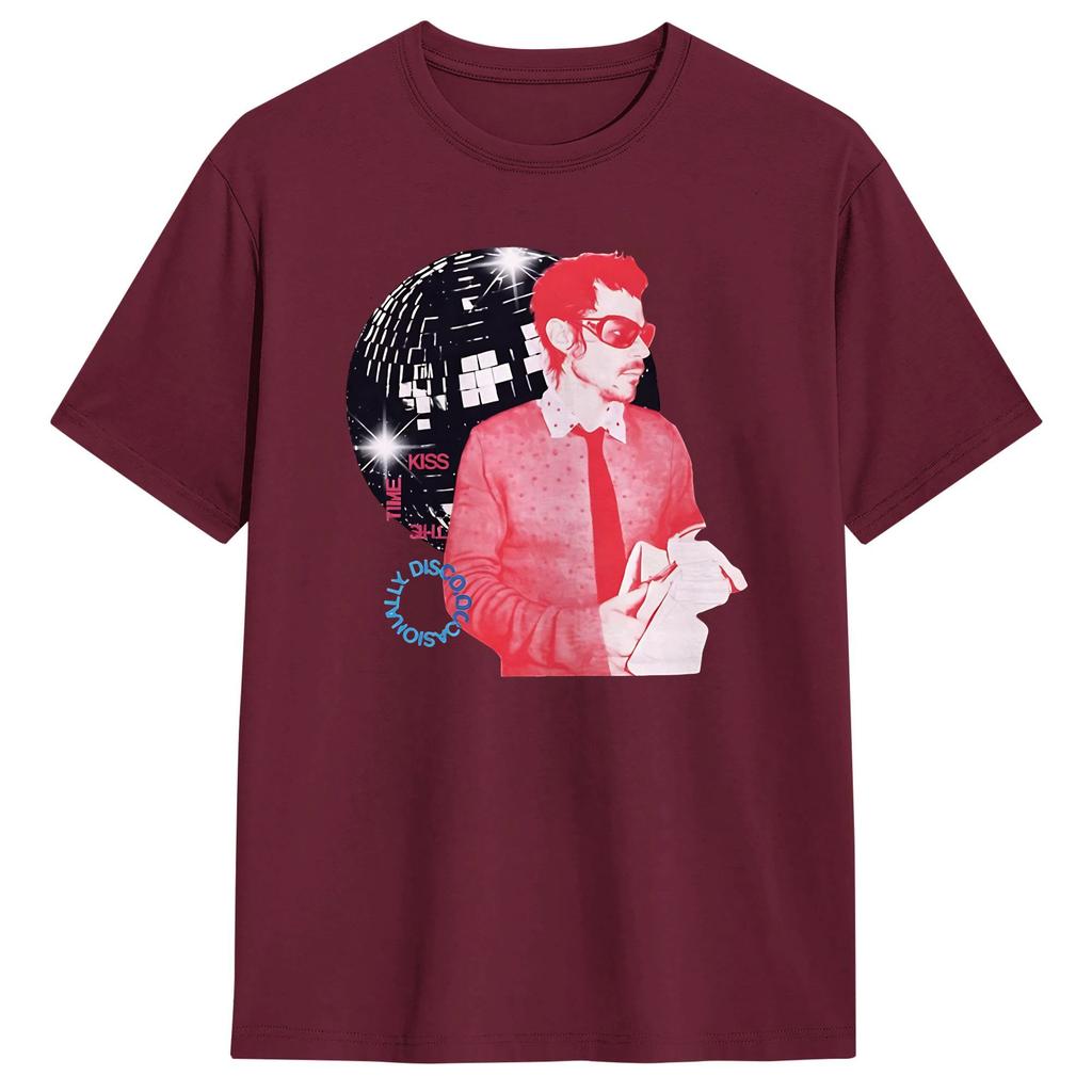 Men Harry Styles Kiss All The Time Disco Occasionally T Shirt  Cotton Clothes Funny Short Sleeve Tee Shirt New Arrival TShirt