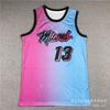 Maglia da Basket Miami Heat Uomo Donna Cotone Cucita Uniforme Squadra NBA Butler Wade Herro City Edition