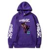 2023 Autumn-Winter GORILLAZ Cartoon Pullover Hoodie - Plus Size Trendy Hooded Sweatshirt