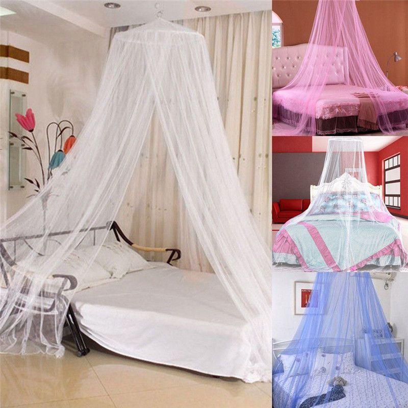 Premium Round Mosquito Net Dome For King Queen Double Beds With Fine Poly Mesh