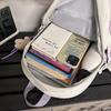 Schoolbag Large Capacity Backpack Casual Ins Style Fashion Girl Gray Korean Version Simple College Student Schoolbag Travel Backpack