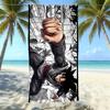 Animation Beach Towels Thickened Microfiber Quick-Drying Bath Towels Outdoor Travel Towels Can Be