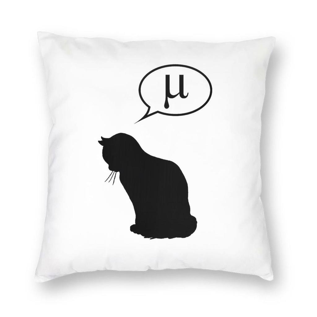 Physics Cat Friction Coefficient Pillowcase Polyester Linen Velvet Pattern Decor Pillow Case Home Cushion Cover Wholesale x