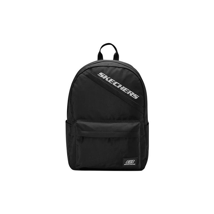Skechers Zipper Closure Large Capacity Fabric Backpack Unisex Backpacks Black L422U207-0018 Black