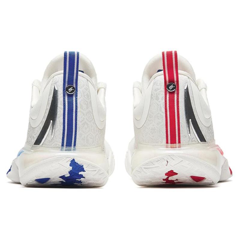 Anta GH5 Gordon Hayward 5 Full Blood Full Phoenix Cushioning Rebound Low-Top Basketball Shoes Men's White Silver Blue Sneakers 912421115-5