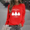 Simple Round Neck Long Sleeve Letter Print Sweatshirt