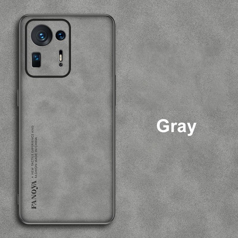 Luxury PU Leather Case For Xiaomi Mi Mix 4 Mix4 Back Cover Business Matte Silicone Full Protection Phone Case For Xiaomi Mix 4