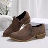 Comemore Retro British Style Ankle Boots for Women Spring Autumn New Round Head Thick Heeled Women's Shoes Casual Short Botas