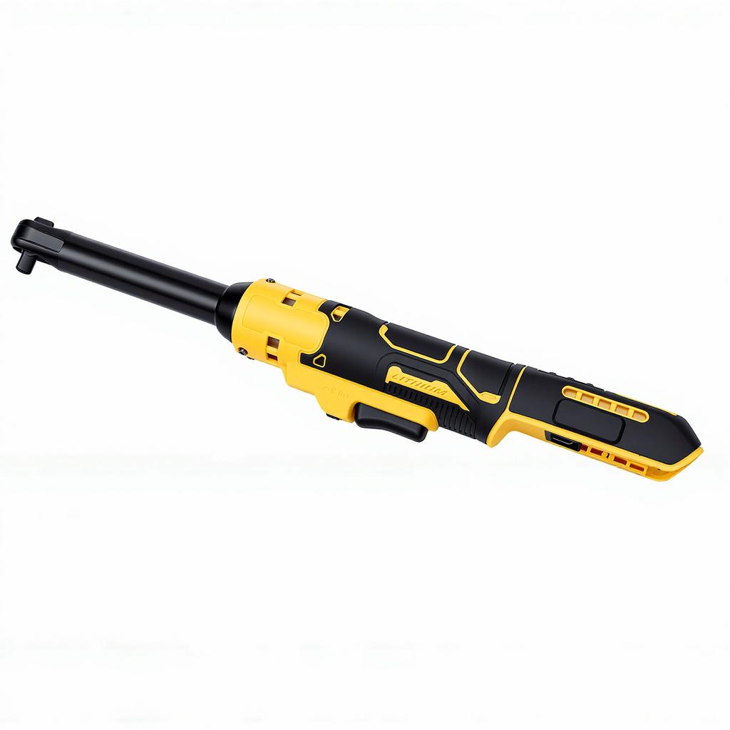 Kabellose Ratsche 3/8 Zoll Elektrische Ratsche 74 ft.lbs Drehmoment mit 6,3 Zoll verstärktem Kopf 1/2 1/4 Zoll Adapter 3