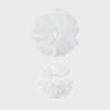 BUBBLE ORGANZA SCRUNCHIE SET (WHITE/2PCS)
