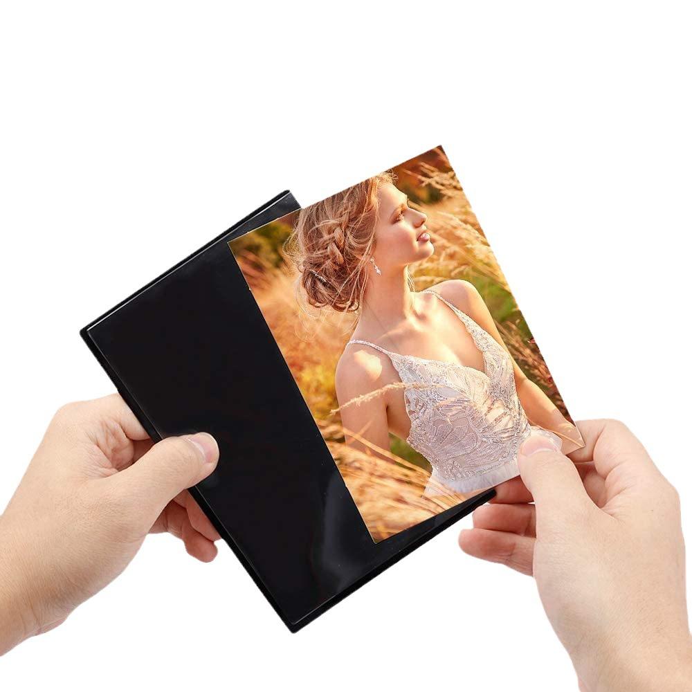 5Pcs 4.5x6.5Inch Black Magnetic Picture Frames with Clear Photo Pocket For Refrigerator Room Decor Home Decor Art Frame
