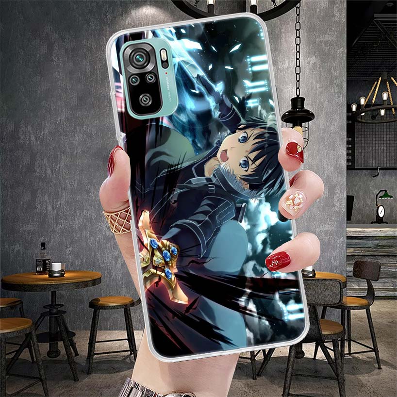 Sword Art Online Anime Soft Phone Case For Xiaomi Redmi Note 15 14 14S 13 12 Pro Plus 12S 11 11S 11E 10 10S 11T 5G Fundas Coque
