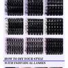 230-300 Clusters Voluminous D-Curve Segment False Eyelashes DIY Kit